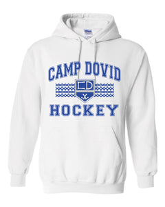 Camp Dovid Hooded Sweatshirt - 2024 White (Include # with Order)